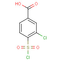 29872-68-2 3-chloro-4-chlorosulfonylbenzoic acid chemical structure