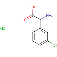 1214196-70-9 2-amino-2-(3-chlorophenyl)acetic acid;hydrochloride chemical structure