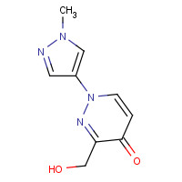 1314388-91-4 3-(hydroxymethyl)-1-(1-methylpyrazol-4-yl)pyridazin-4-one chemical structure