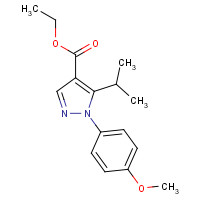 338959-54-9 ethyl 1-(4-methoxyphenyl)-5-propan-2-ylpyrazole-4-carboxylate chemical structure