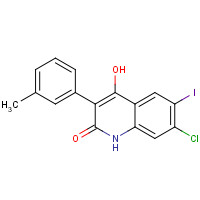 1398344-42-7 7-chloro-4-hydroxy-6-iodo-3-(3-methylphenyl)-1H-quinolin-2-one chemical structure