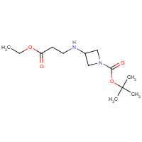 1272897-62-7 tert-butyl 3-[(3-ethoxy-3-oxopropyl)amino]azetidine-1-carboxylate chemical structure