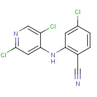 1224888-03-2 4-chloro-2-[(2,5-dichloropyridin-4-yl)amino]benzonitrile chemical structure