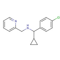 1152968-30-3 1-(4-chlorophenyl)-1-cyclopropyl-N-(pyridin-2-ylmethyl)methanamine chemical structure