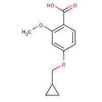 1238700-00-9 4-(cyclopropylmethoxy)-2-methoxybenzoic acid chemical structure