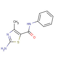 21452-14-2 2-amino-4-methyl-N-phenyl-1,3-thiazole-5-carboxamide chemical structure