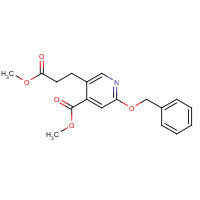 1222090-64-3 methyl 5-(3-methoxy-3-oxopropyl)-2-phenylmethoxypyridine-4-carboxylate chemical structure