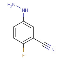 161886-21-1 2-fluoro-5-hydrazinylbenzonitrile chemical structure