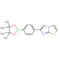 942589-60-8 6-[4-(4,4,5,5-tetramethyl-1,3,2-dioxaborolan-2-yl)phenyl]imidazo[2,1-b][1,3]thiazole chemical structure