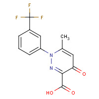 133221-31-5 6-methyl-4-oxo-1-[3-(trifluoromethyl)phenyl]pyridazine-3-carboxylic acid chemical structure