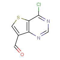1318133-04-8 4-chlorothieno[3,2-d]pyrimidine-7-carbaldehyde chemical structure