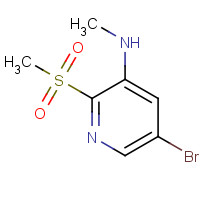1445651-63-7 5-bromo-N-methyl-2-methylsulfonylpyridin-3-amine chemical structure