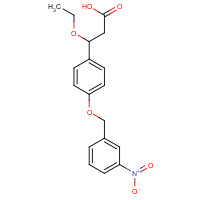 1202575-21-0 3-ethoxy-3-[4-[(3-nitrophenyl)methoxy]phenyl]propanoic acid chemical structure