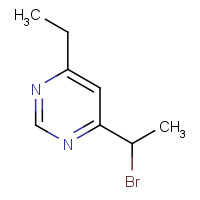 1308870-28-1 4-(1-bromoethyl)-6-ethylpyrimidine chemical structure