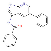507462-25-1 N-(5-phenyl-1H-pyrrolo[2,3-b]pyridin-3-yl)benzamide chemical structure