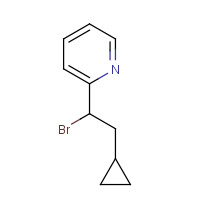 1352077-90-7 2-(1-bromo-2-cyclopropylethyl)pyridine chemical structure