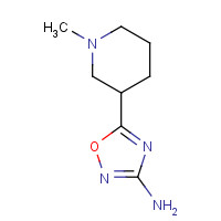 114724-87-7 5-(1-methylpiperidin-3-yl)-1,2,4-oxadiazol-3-amine chemical structure