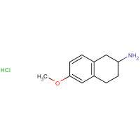 4003-88-7 6-methoxy-1,2,3,4-tetrahydronaphthalen-2-amine;hydrochloride chemical structure
