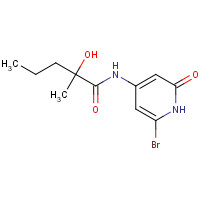 1433905-02-2 N-(2-bromo-6-oxo-1H-pyridin-4-yl)-2-hydroxy-2-methylpentanamide chemical structure