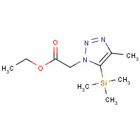 1190392-86-9 ethyl 2-(4-methyl-5-trimethylsilyltriazol-1-yl)acetate chemical structure