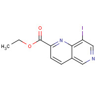 1005030-67-0 ethyl 8-iodo-1,6-naphthyridine-2-carboxylate chemical structure