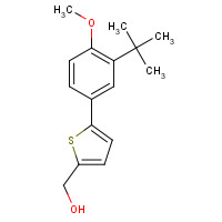 196960-91-5 [5-(3-tert-butyl-4-methoxyphenyl)thiophen-2-yl]methanol chemical structure