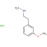53102-69-5 2-(3-methoxyphenyl)-N-methylethanamine;hydrochloride chemical structure