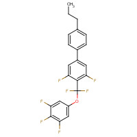 303186-20-1 2-[difluoro-(3,4,5-trifluorophenoxy)methyl]-1,3-difluoro-5-(4-propylphenyl)benzene chemical structure