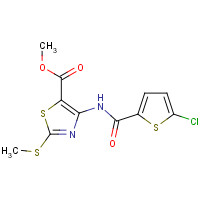 929214-88-0 methyl 4-[(5-chlorothiophene-2-carbonyl)amino]-2-methylsulfanyl-1,3-thiazole-5-carboxylate chemical structure
