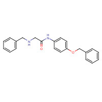 777934-39-1 2-(benzylamino)-N-(4-phenylmethoxyphenyl)acetamide chemical structure
