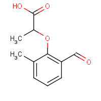 1067225-58-4 2-(2-formyl-6-methylphenoxy)propanoic acid chemical structure