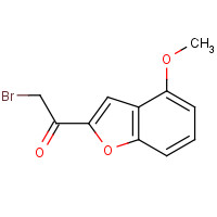 310391-25-4 2-bromo-1-(4-methoxy-1-benzofuran-2-yl)ethanone chemical structure