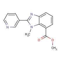 1356481-34-9 methyl 3-methyl-2-pyridin-3-ylbenzimidazole-4-carboxylate chemical structure