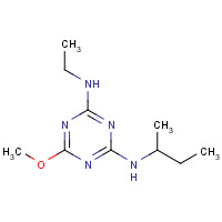 26259-45-0 2-N-butan-2-yl-4-N-ethyl-6-methoxy-1,3,5-triazine-2,4-diamine chemical structure