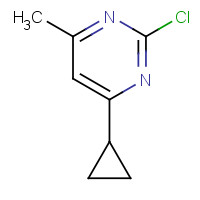 121553-38-6 2-chloro-4-cyclopropyl-6-methylpyrimidine chemical structure