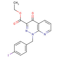 1323189-59-8 ethyl 1-[(4-iodophenyl)methyl]-4-oxopyrido[2,3-c]pyridazine-3-carboxylate chemical structure