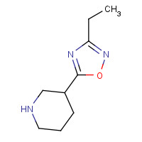 139269-06-0 3-ethyl-5-piperidin-3-yl-1,2,4-oxadiazole chemical structure
