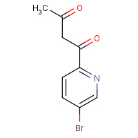 1020042-37-8 1-(5-bromopyridin-2-yl)butane-1,3-dione chemical structure