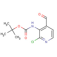 1238324-73-6 tert-butyl N-(2-chloro-4-formylpyridin-3-yl)carbamate chemical structure