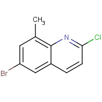 99455-14-8 6-bromo-2-chloro-8-methylquinoline chemical structure