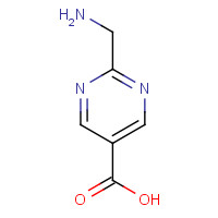 76196-78-6 2-(aminomethyl)pyrimidine-5-carboxylic acid chemical structure