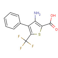 849066-52-0 3-amino-4-phenyl-5-(trifluoromethyl)thiophene-2-carboxylic acid chemical structure