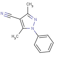 23198-55-2 3,5-dimethyl-1-phenylpyrazole-4-carbonitrile chemical structure