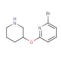 1159882-64-0 2-bromo-6-piperidin-3-yloxypyridine chemical structure