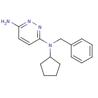 1356731-56-0 3-N-benzyl-3-N-cyclopentylpyridazine-3,6-diamine chemical structure