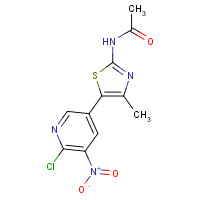 887309-68-4 N-[5-(6-chloro-5-nitropyridin-3-yl)-4-methyl-1,3-thiazol-2-yl]acetamide chemical structure