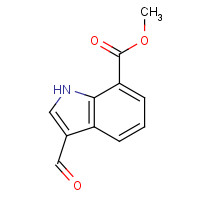 312973-24-3 methyl 3-formyl-1H-indole-7-carboxylate chemical structure