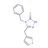 451502-05-9 4-benzyl-3-(thiophen-3-ylmethyl)-1H-1,2,4-triazole-5-thione chemical structure