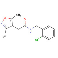 959863-28-6 N-[(2-chlorophenyl)methyl]-2-(3,5-dimethyl-1,2-oxazol-4-yl)acetamide chemical structure