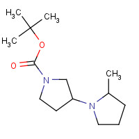 1146415-31-7 tert-butyl 3-(2-methylpyrrolidin-1-yl)pyrrolidine-1-carboxylate chemical structure